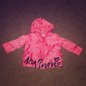 🌂BEAUTIFUL MINNIE MOUSE RAINCOAT - EUC, 3-6 MO🌂